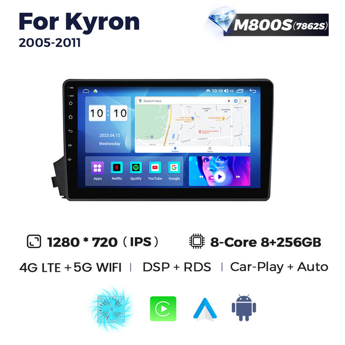 Suitable for Ssangyong Kyron 2005-2011 Android large screen central control navigation radio 8 + 256G