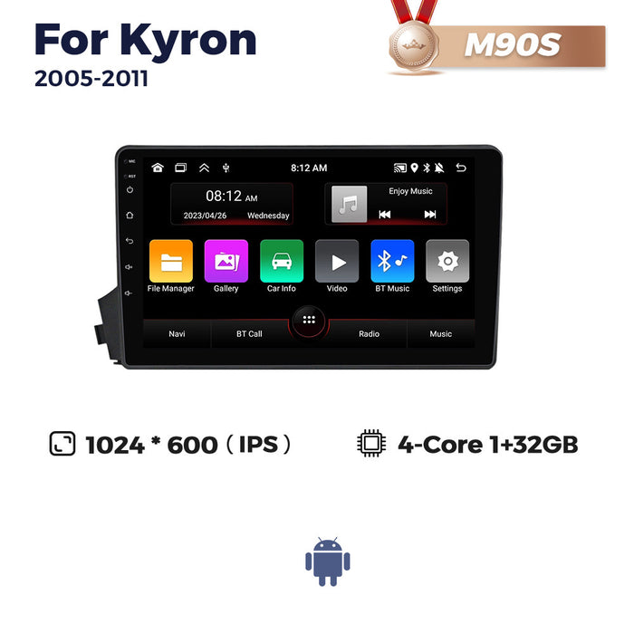 Suitable for ssangyong kyron 2005-2011 ssangyong famous car navigator wireless carplay