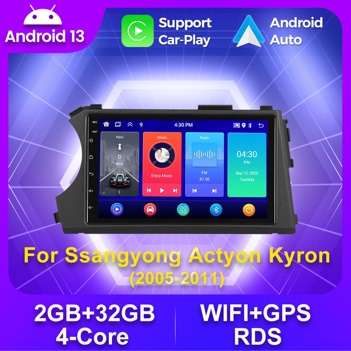Suitable for ssangyong kyron actyon 2005-2011 ssangyong famous aiten android navigator