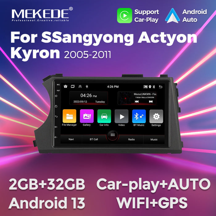 Suitable for ssangyong kyron actyon 2005-2011 ssangyong famous aiten android navigator