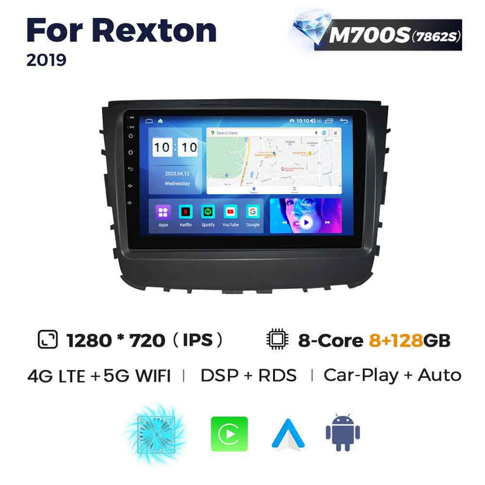 Suitable for Ssangyong Rexton 2019-2021 Android large screen central control navigation radio 8 + 256G