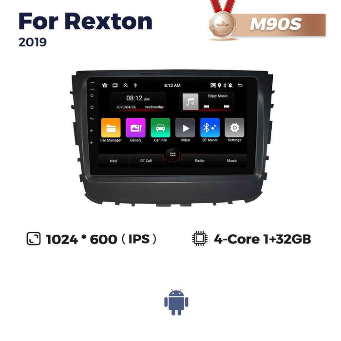 Suitable for Ssangyong Rexton 2019-2021 Android large screen central control navigation radio 8 + 256G