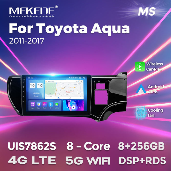 Suitable for toyota aqua 2011-2017 right toyota aqua right-hand drive car android navigator