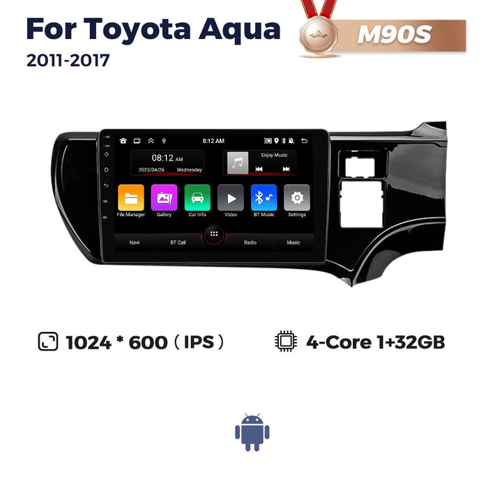 Suitable for toyota aqua 2011-2017 right toyota aqua right-hand drive car android navigator