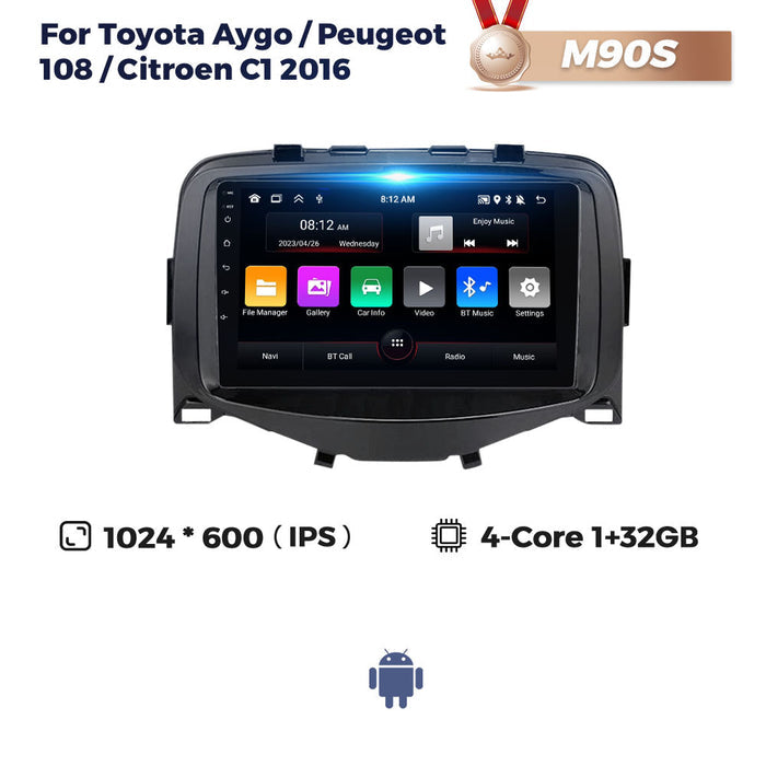 Suitable for toyota aygo peugeot 108 citroen c1 2014+ android car navigation