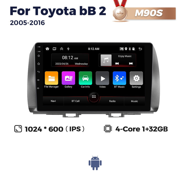Suitable for toyota bb 2 qnc20 2005-2016 toyota bb-2 car large screen android navigator