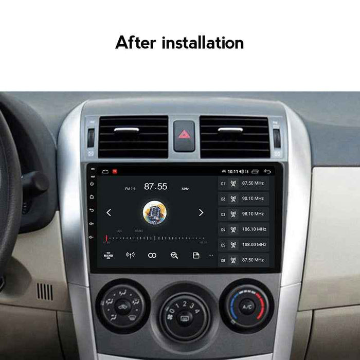 Suitable for Toyota Corolla 09-12 Android large screen central control car navigation screen 8 + 128