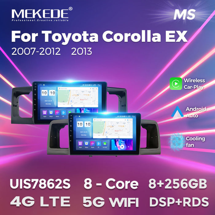 Suitable for toyota corolla ex 2007-2012 toyota corolla car android central control navigator