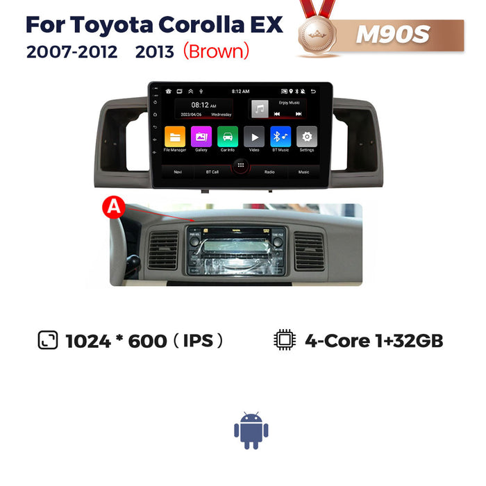 Suitable for toyota corolla ex 2007-2012 toyota corolla car android central control navigator