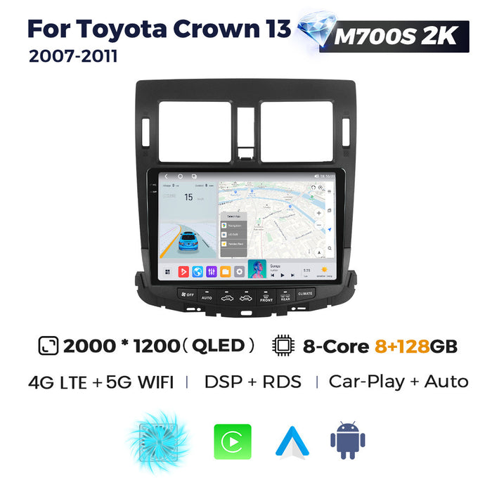 Suitable for Toyota Crown 13 2007-2011 Android Large Screen Central Navigation Radio Carplay