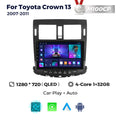 Suitable for Toyota Crown 13 2007-2011 Android Large Screen Central Navigation Radio Carplay