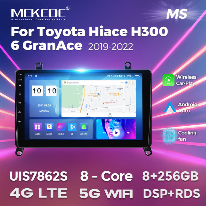 Suitable for toyota hiace h300 6 granace 2019-2022 toyota hiace android navigation