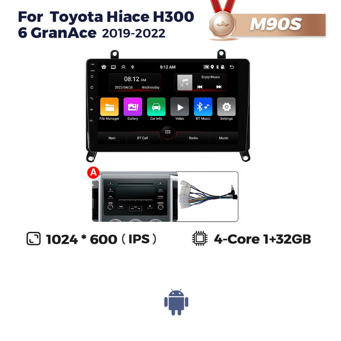 Suitable for toyota hiace h300 6 granace 2019-2022 toyota hiace android navigation
