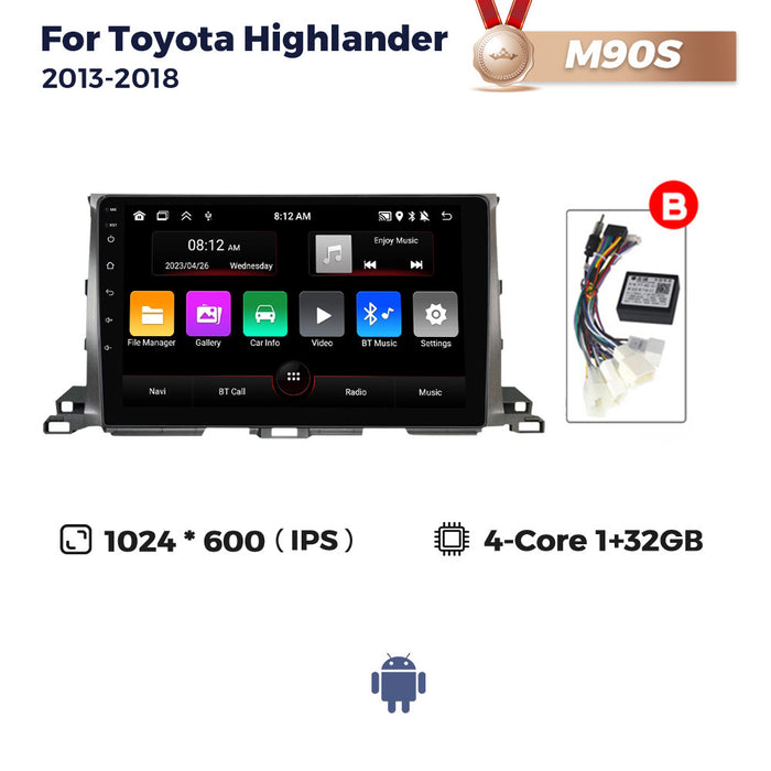 Suitable for toyota highlander 2013-2018 toyota highlander car central control android navigation