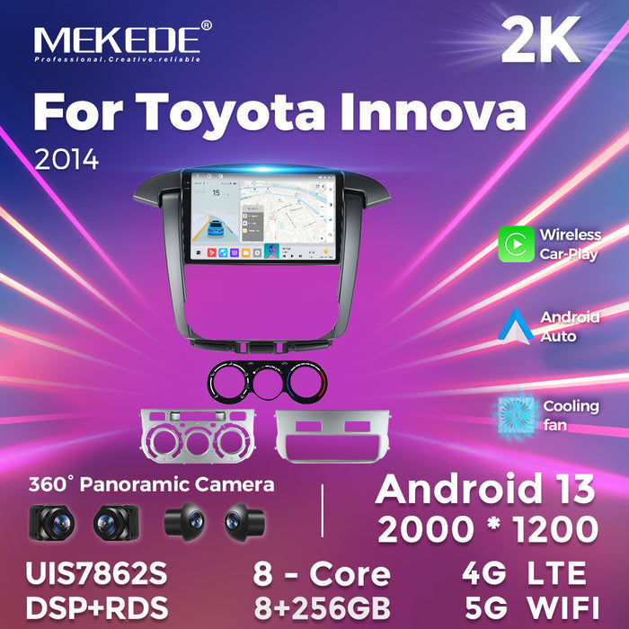 Suitable for toyota innova 2014 toyota innova car large screen android navigator cross-border supply