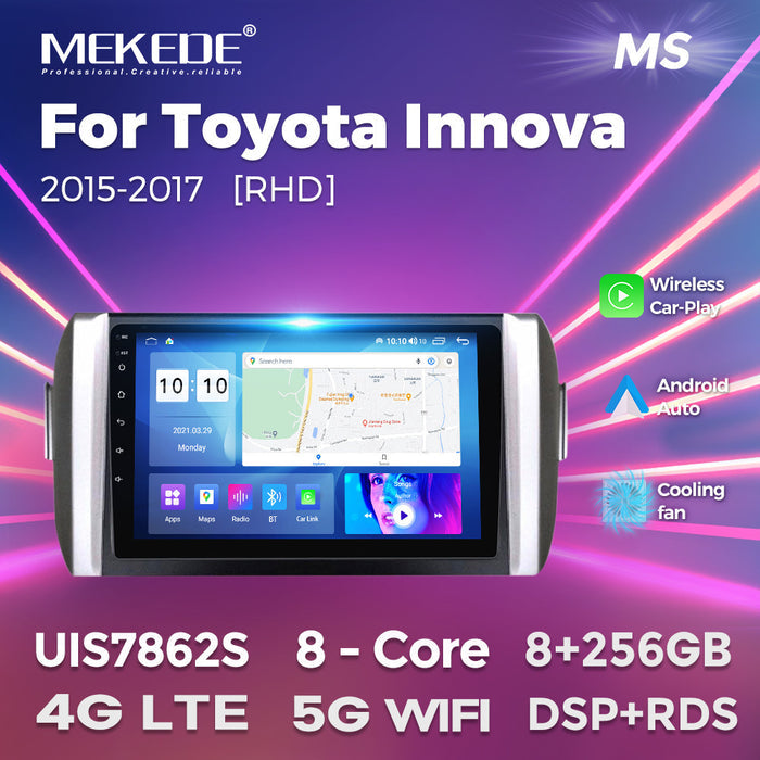 Suitable for toyota innova 2015-2017 export car large screen android navigator cross-border exclusive supply