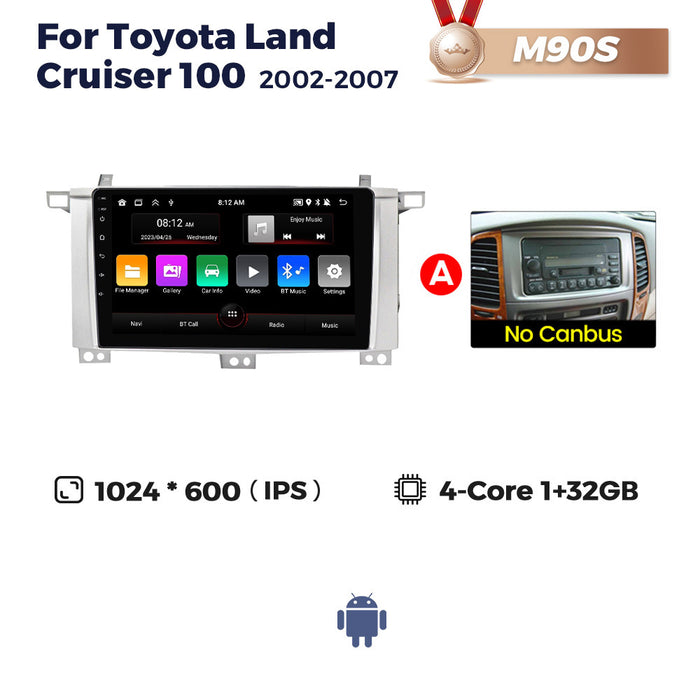 Suitable for toyota land cruiser 100 2002-2007 toyota land cruiser android navigator