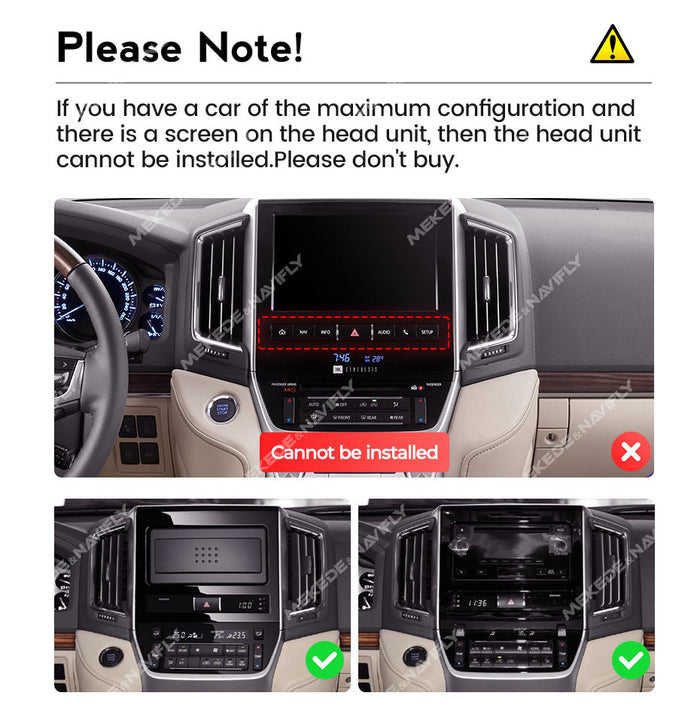 Suitable for toyota land cruiser 200 car large screen android navigator