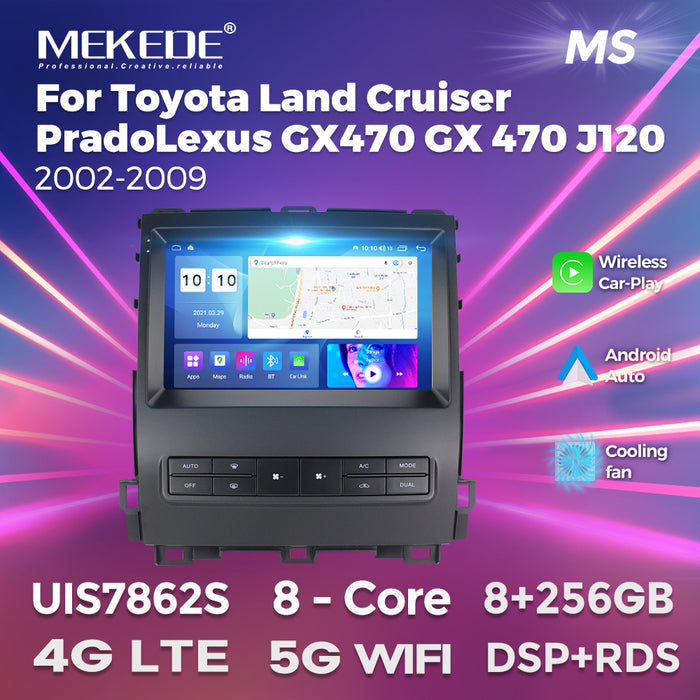 Suitable for toyota prado gx470 2002-2009 (old model) high-spec smart android navigation system
