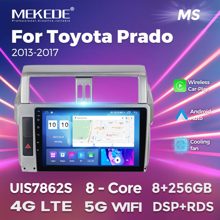 Suitable for toyota prado, land cruiser prado, car android head unit with carplay