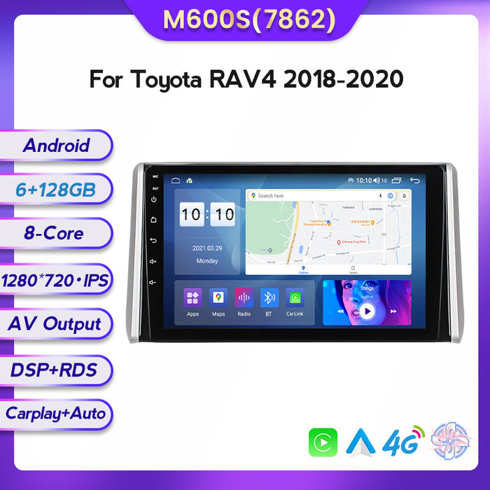 Suitable for Toyota RAV4 18-20 modified Android large-screen central control car navigation screen 8 + 128G