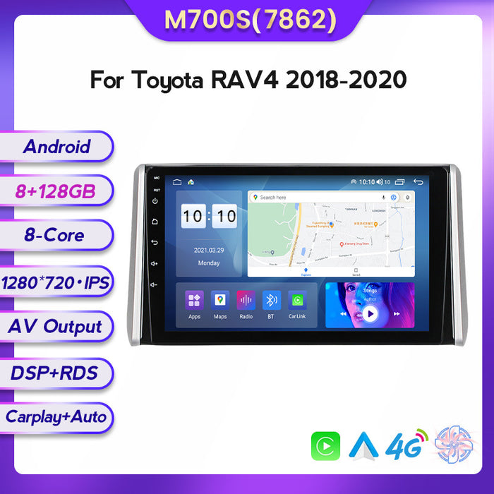 Suitable for Toyota RAV4 18-20 modified Android large-screen central control car navigation screen 8 + 128G