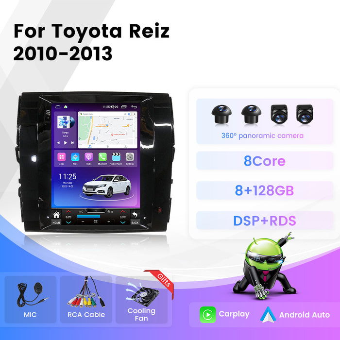 Suitable for toyota reiz/mark x vertical screen smart car navigation system with reversing camera