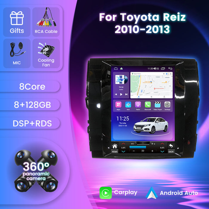 Suitable for toyota reiz/mark x vertical screen smart car navigation system with reversing camera