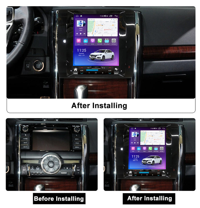 Suitable for toyota reiz/mark x vertical screen smart car navigation system with reversing camera