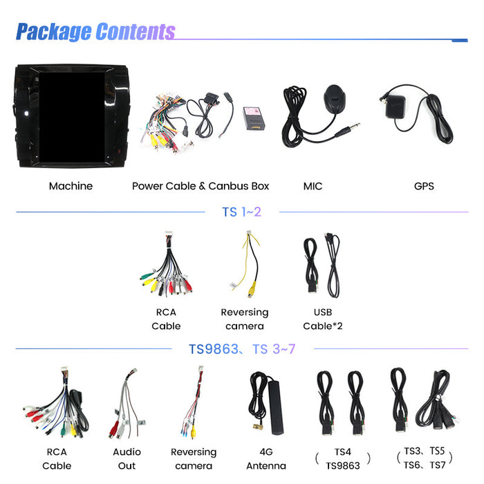 Suitable for toyota reiz/mark x vertical screen smart car navigation system with reversing camera