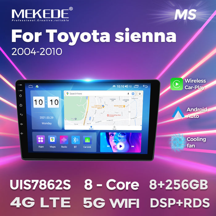 Suitable for toyota sienna 2004-2010 sienna car large screen android navigator cross-border supply