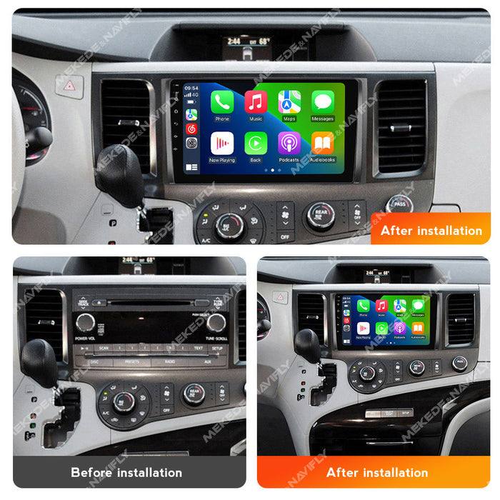 Suitable for toyota sienna 2009-2014 toyota sienna smart android large screen car navigation system