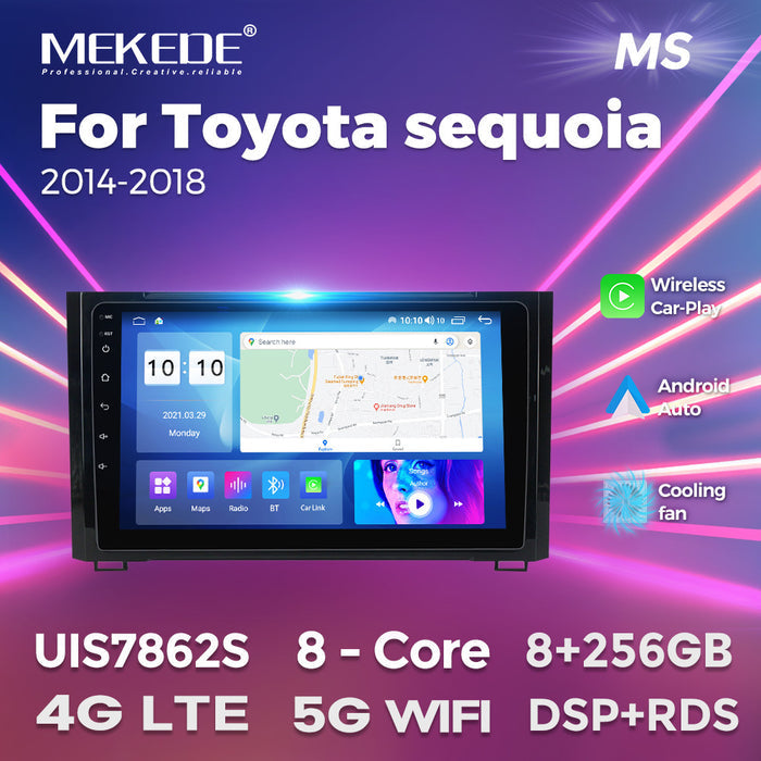 Suitable for toyota tundra sequoia car-mounted large-screen android navigator carplay