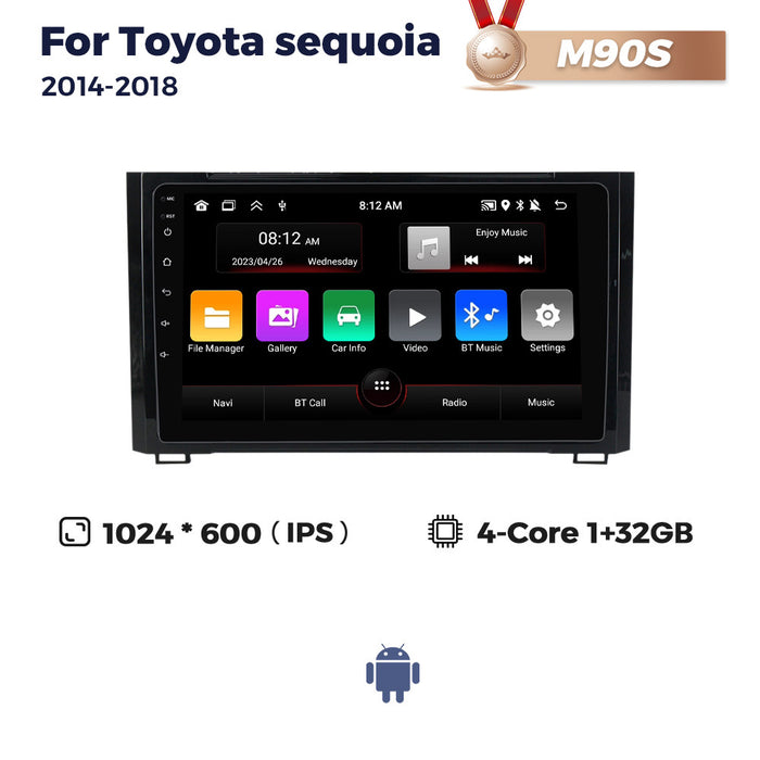 Suitable for toyota tundra sequoia car-mounted large-screen android navigator carplay