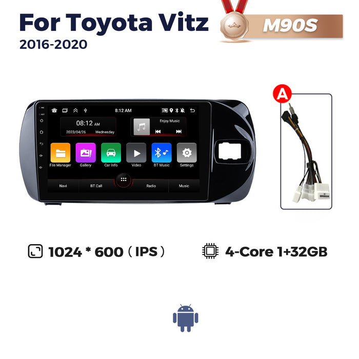 Suitable for toyota vitz 2016-2020 toyota vitz car large screen android navigator cross-border