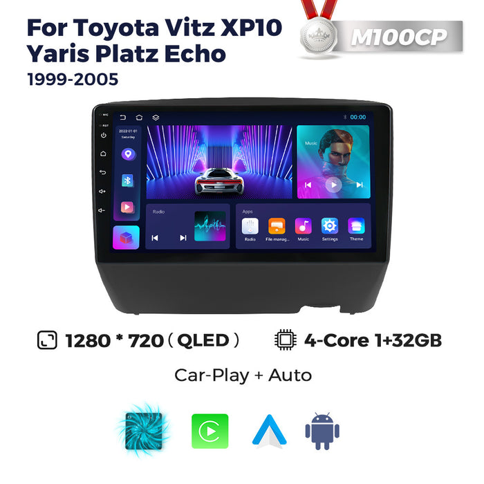 Suitable for Toyota Vitz XP10 Yaris 99-05 Android large screen central control navigation radio Carplay