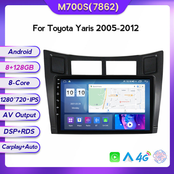 Suitable for Toyota Yaris 05-12 to Android large screen central control car navigation screen 8 + 128