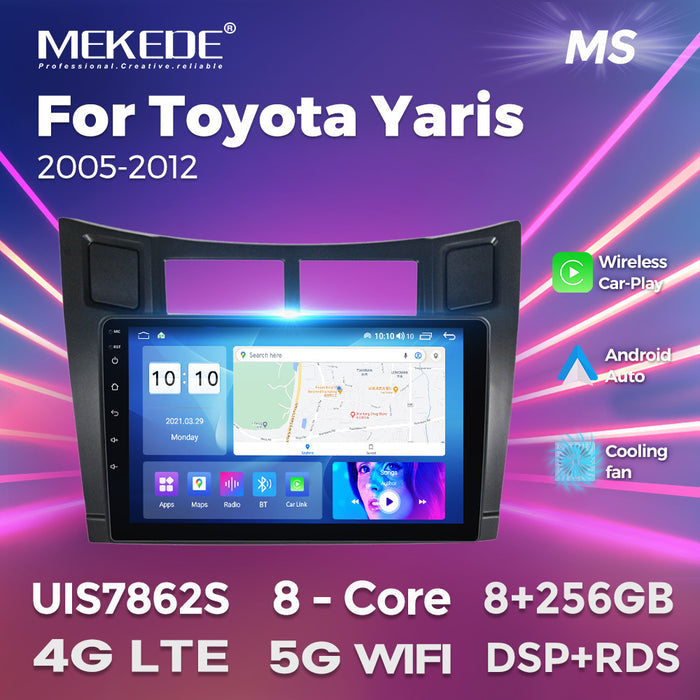 Suitable for toyota yaris 2005-2012 toyota yaris car android navigator carplay