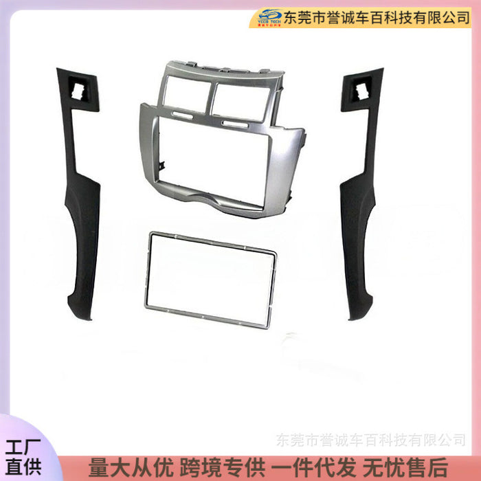Suitable for toyota yaris/ vitz/ platz yaris/ weizi double spindle center control panel restoration frame