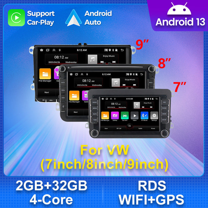 Suitable for volkswagen general 7inch 8inch 9inch vw magotan sagitar android car navigation cross-border supply