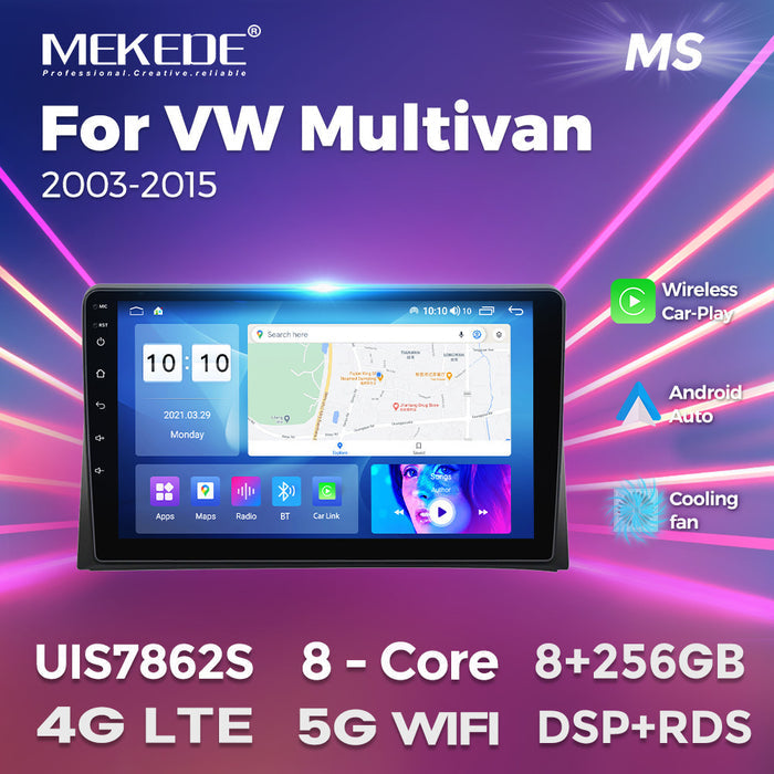 Suitable for vw multivan t5 2003-2015 volkswagen metroway android large screen car navigation