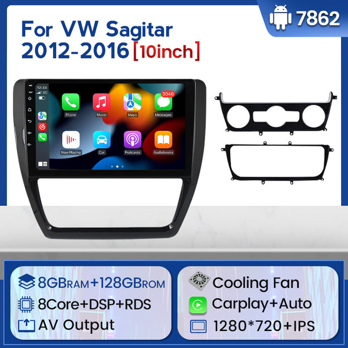 Suitable for vw sagitar 2012-2016 volkswagen sagitar car large screen android navigation carplay