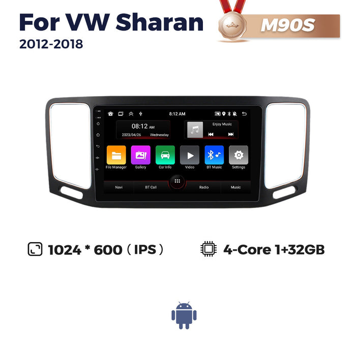 Suitable for vw sharan 2012-2018 volkswagen sharan android car navigation wireless carplay