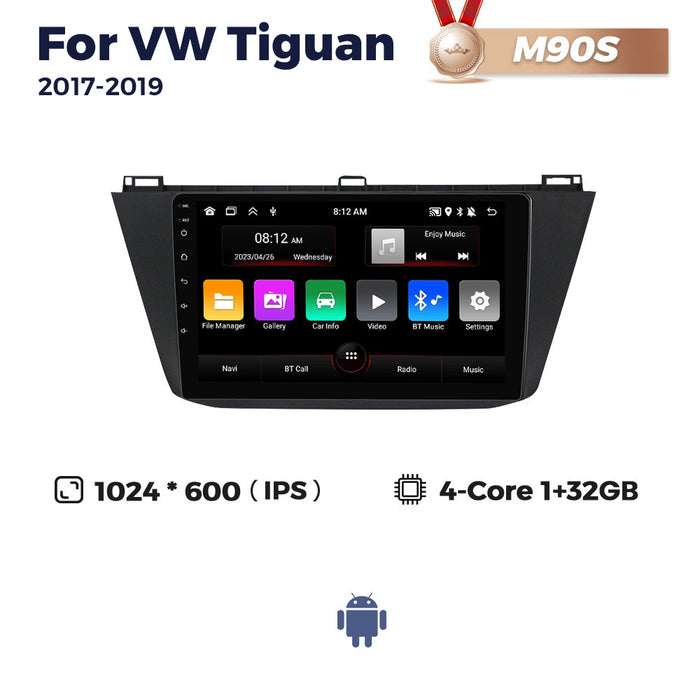 Suitable for vw tiguan 2017-2019 volkswagen touran car central control gps navigation android carplay