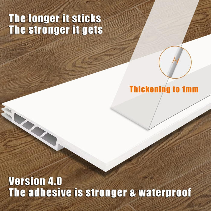 self-adhesive backing that can be preheated with a hairdryer for stronger cold-weather grip