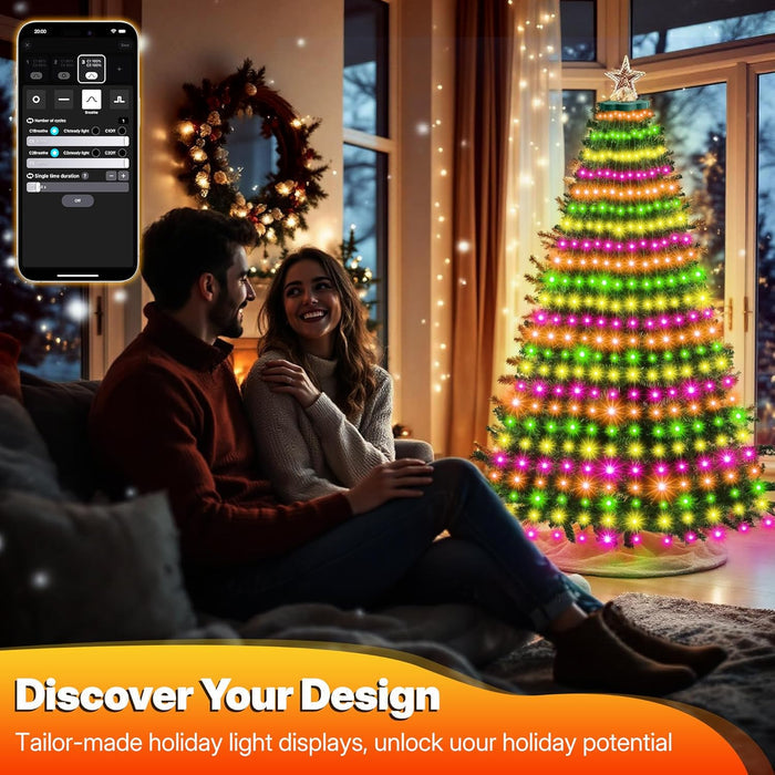 Surplife Low-Voltage LED Tree Lights – Cool-to-Touch Holiday Magic for Playrooms and Family Rooms