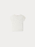 T-shirt Capricia en coton biologique et brodé sequins