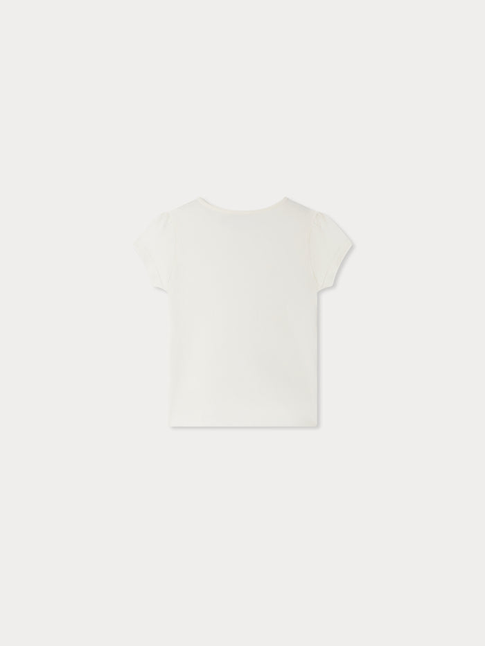 T-shirt Capricia en coton biologique et brodé sequins