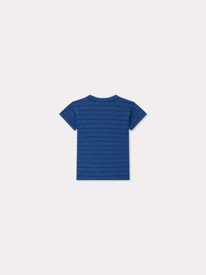 T-shirt Tom bleu intense en coton biologique