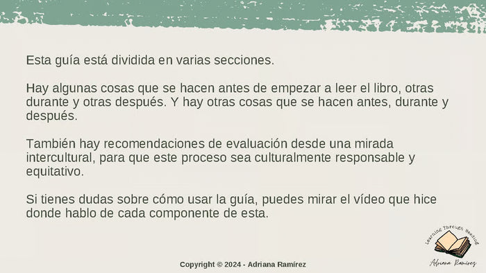 Teachers Guide Me perdí en Medellín - Guía del maestro Adriana Ramírez